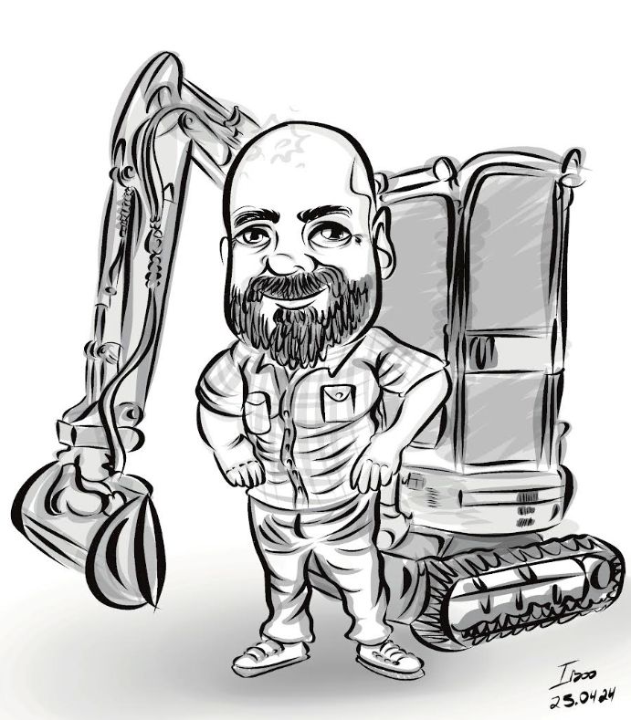 Individuelle Karikatur